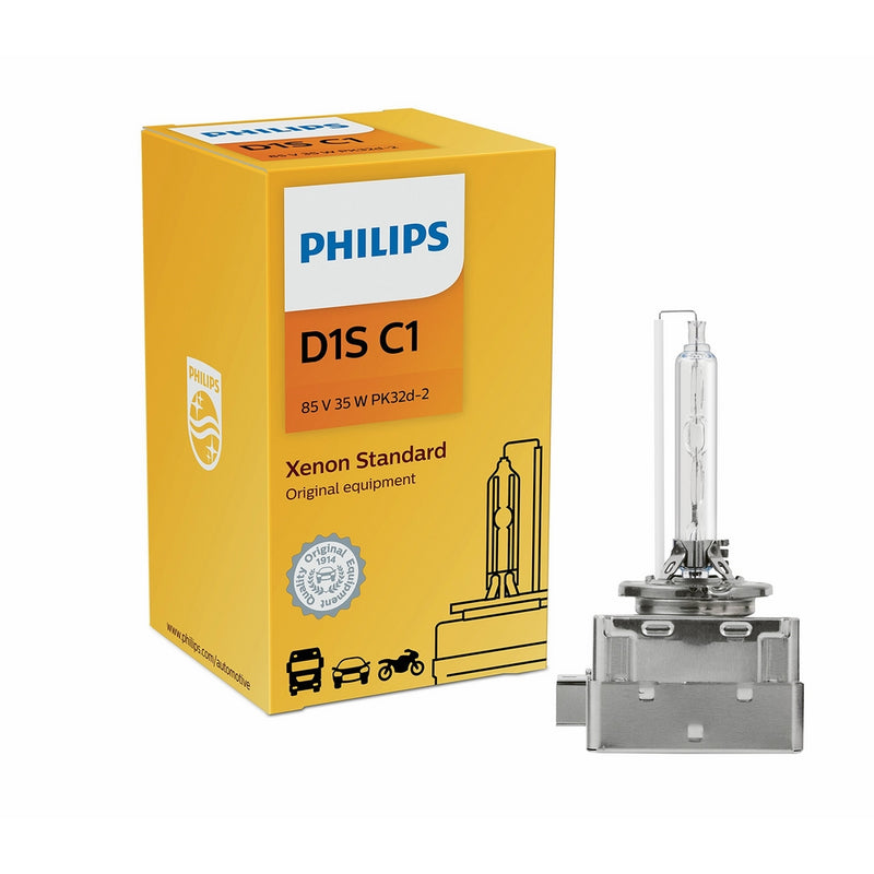 Philips 85415C1 D1S Standard Xenon HID Headlight Bulb, 1 Pack