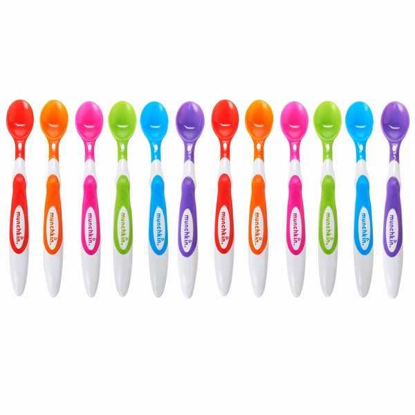 Munchkin 12 Piece Soft-Tip Infant Spoons