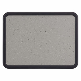 Quartet Bulletin Board, 2 x 3 Feet, Contour, Granite-Colored Surface with Black Plastic Frame (699370)