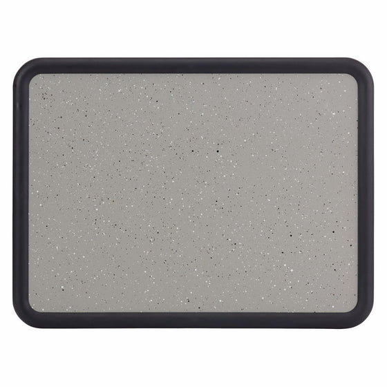 Quartet Bulletin Board, 2 x 3 Feet, Contour, Granite-Colored Surface with Black Plastic Frame (699370)