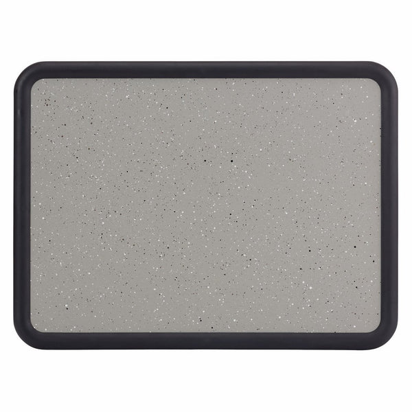 Quartet Bulletin Board, 2 x 3 Feet, Contour, Granite-Colored Surface with Black Plastic Frame (699370)