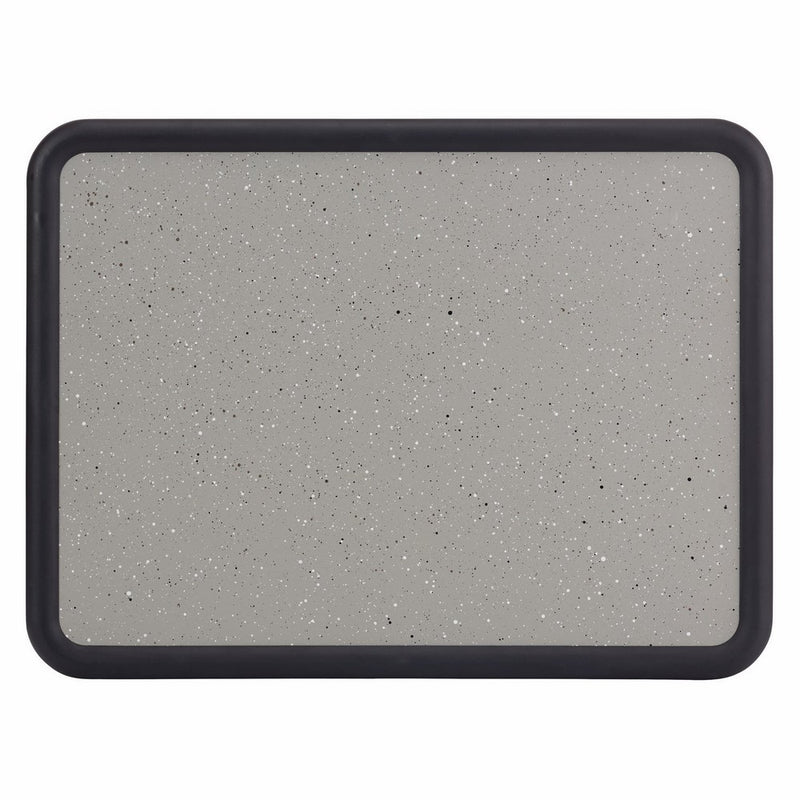 Quartet Bulletin Board, 2 x 3 Feet, Contour, Granite-Colored Surface with Black Plastic Frame (699370)