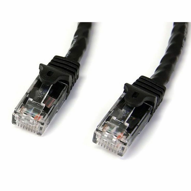 StarTech.com Cat6 Ethernet Cable - 50 ft - Black - Patch Cable - Snagless Cat5 Cable - Long Network Cable - Ethernet Cord - Cat 6 Cable - 50ft