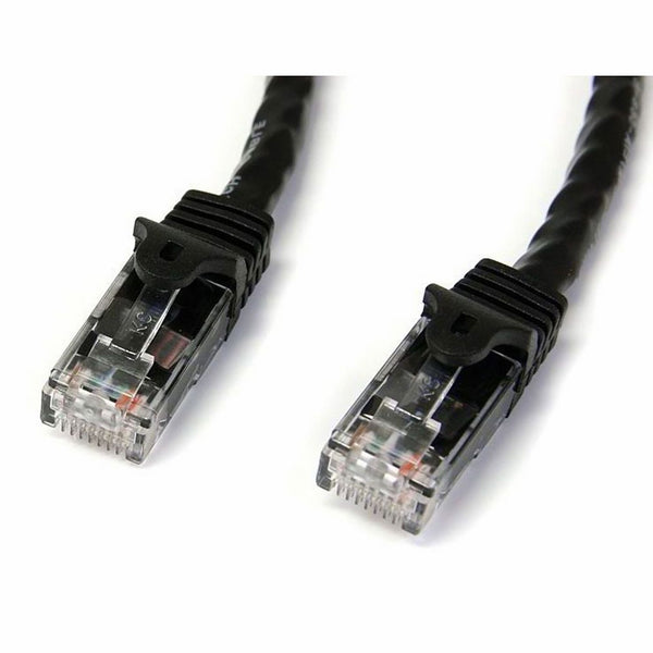 StarTech.com Cat6 Ethernet Cable - 25 ft - Black - Patch Cable - Snagless Cat5 Cable - Long Network Cable - Ethernet Cord - Cat 6 Cable - 25ft