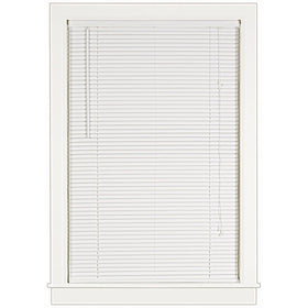 Achim Home Furnishings Deluxe Sundown 1-Inch Blind, 35-Inch by 64-Inch, White