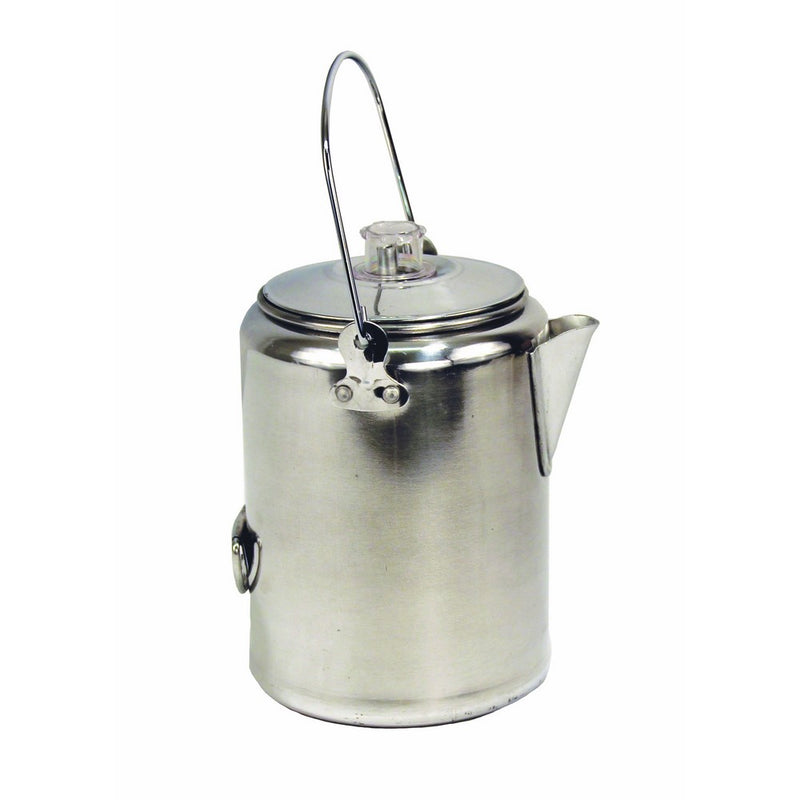 Texsport Aluminum 20 Cup Percolator Coffee Maker for Outdoor Camping