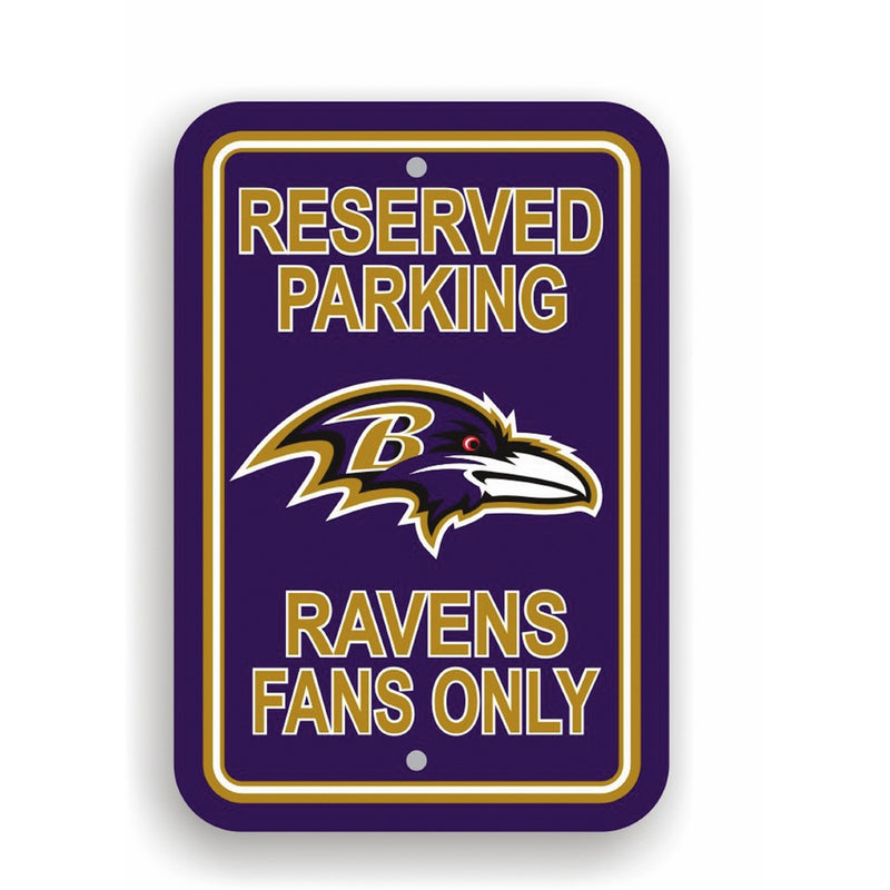 NFL Baltimore Ravens Plastic Parking Sign