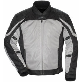 TourMaster 8767-0407-75 Women's Intake Air 4.0 Jacket (Silver/Black, Medium)