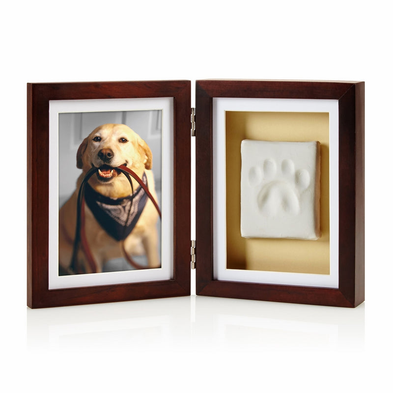 Pearhead Dog or Cat Paw Print Pet Keepsake Photo Frame With Pet Pawprint Imprint Kit