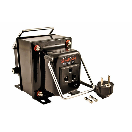 Simran THG-750 Step Up / Down Voltage Transformer 750 Watts Works with both AC 110 Volts and 220 Volt - Use Worldwide