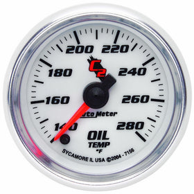 Auto Meter 7156 C2 Full Sweep Electric Oil Temperature Gauge