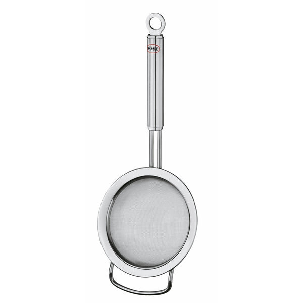 Rösle Stainless Steel Tea Strainer, Round Handle, Fine Mesh, 3.2-inch