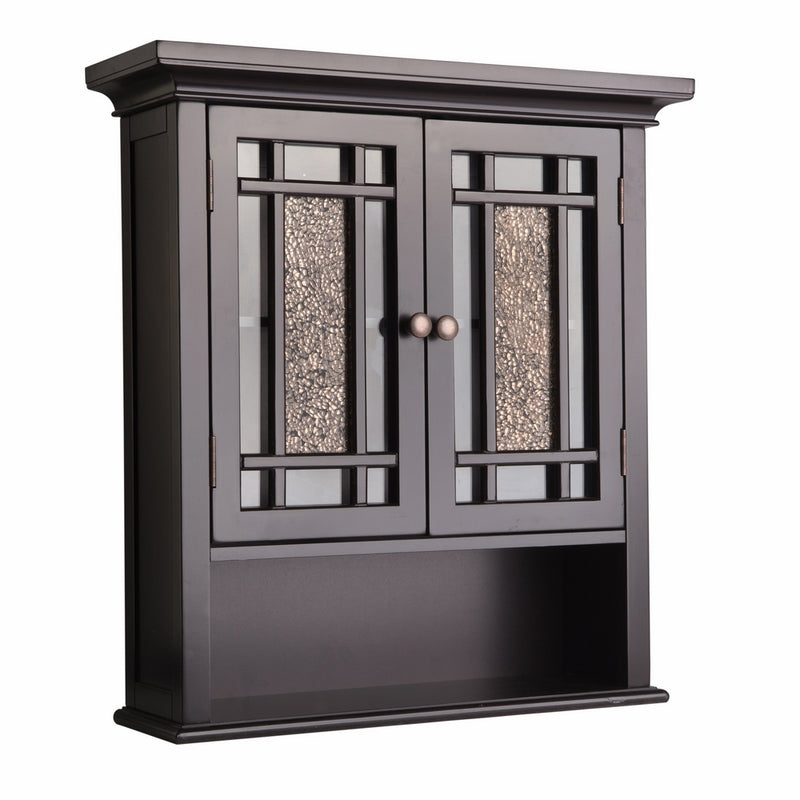 Elegant Home Fashions Whitney Wall Cabinet with 2 Doors and 1 Shelf