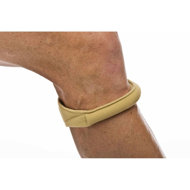 Cho-Pat Original Knee Strap - Recommended by Doctors to Reduce Knee Pain from Arthritis and Running - Tan (Large, 14.5"-16.5")