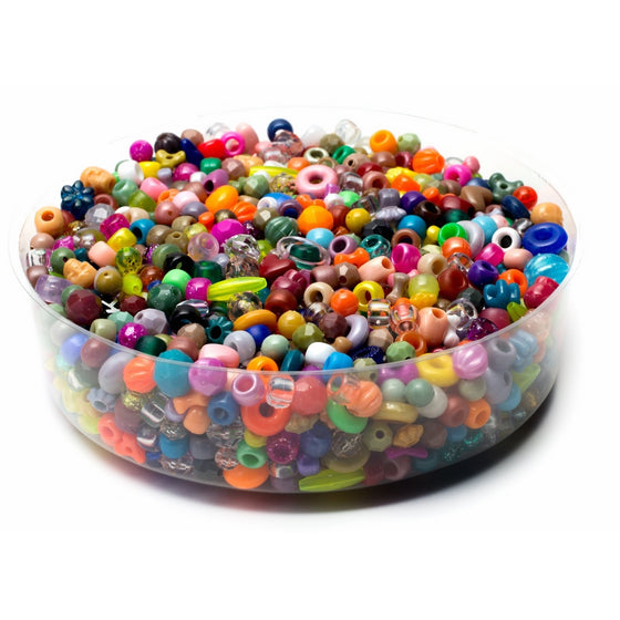 1 Pound Plastic Bead Mix