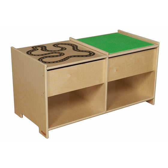 Wood Designs WD85699 Build-N-Play Table with Racetrack