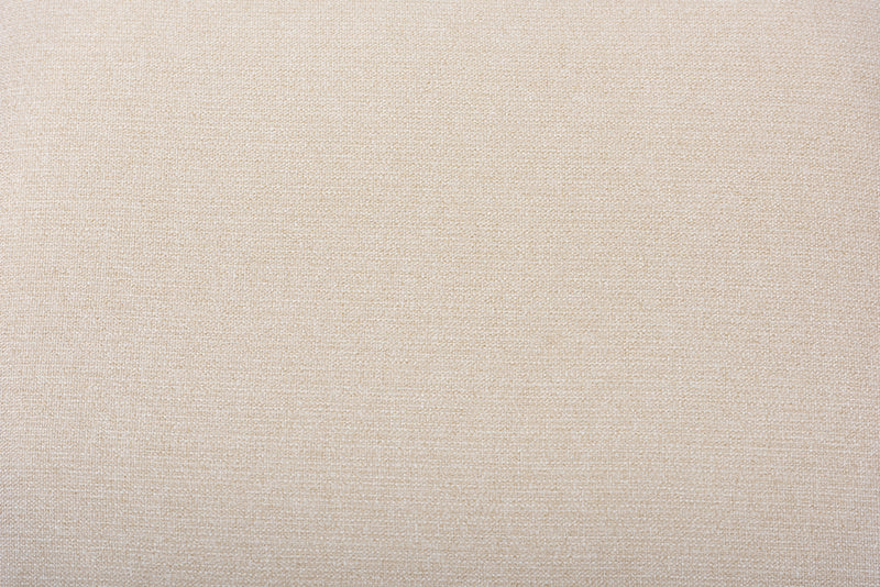 Baxton Studio Sandrine Modern and Contemporary Light Beige Fabric Upholstered Walnut Brown Finished Wood Ottoman