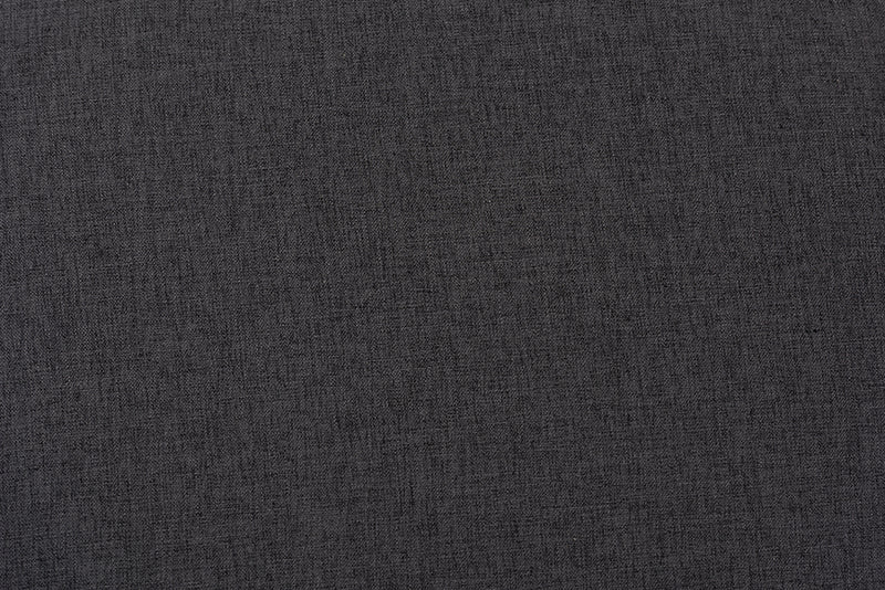 Baxton Studio Lovise Mid-Century Modern Dark Grey Fabric Upholstered Walnut Brown Finished Wood Ottoman