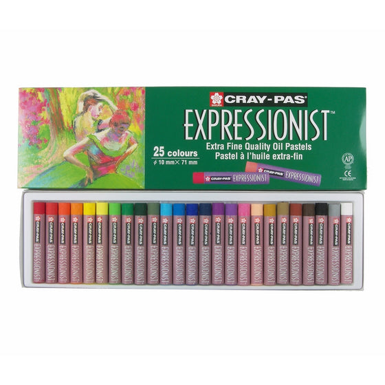 Sakura XLP25 25-Piece Cray-Pas Expressionist Assorted Color Oil Pastel Set