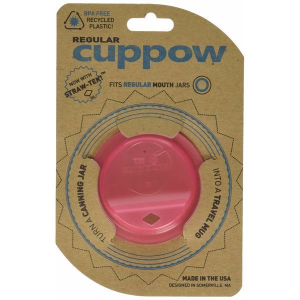 Cuppow Pink Regular Canning Jar Drinking Lid