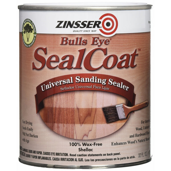 Rust-Oleum Zinsser 854 1-Quart Bulls Eye Sealcoat Universal Sanding Sealer