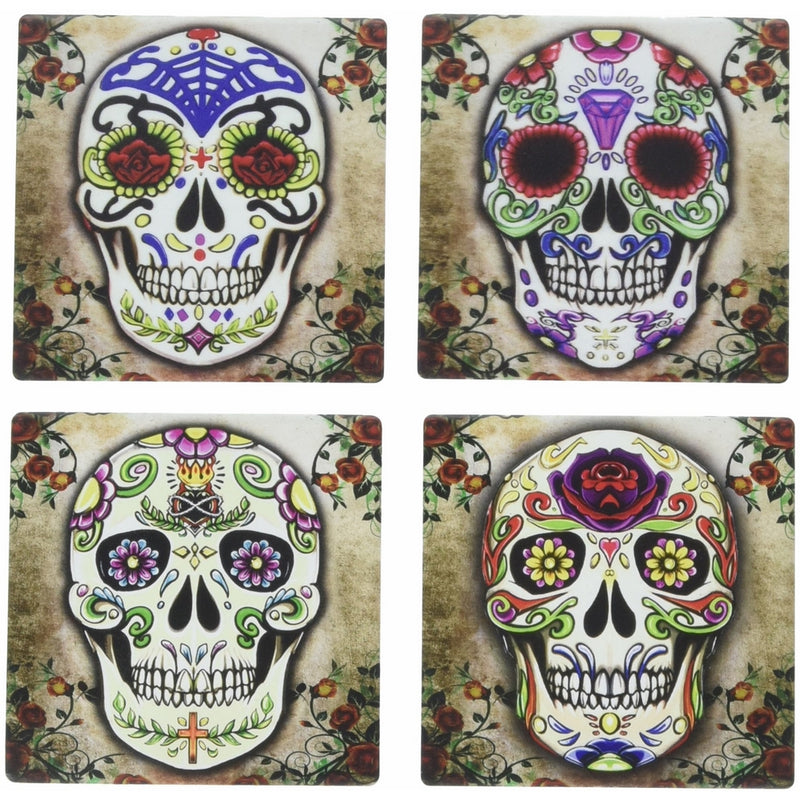 Sugar Skull Spirit Coaster Set of 4