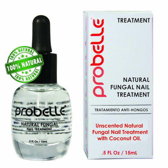 Probelle Natural Fungal Nail Treatment, Anti Fungal Nail Treatment, Nail Color Restoration, Clear.5 oz/15 ml (Patented Formula)