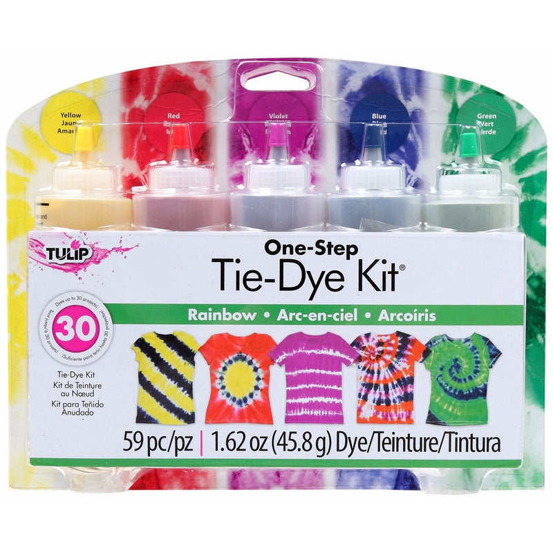 Tulip One-Step 5 Color Tie-Dye Kits Rainbow,1.62oz