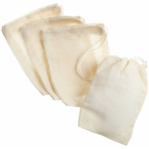 Regency Natural Spice Bags 100% cotton set of 4