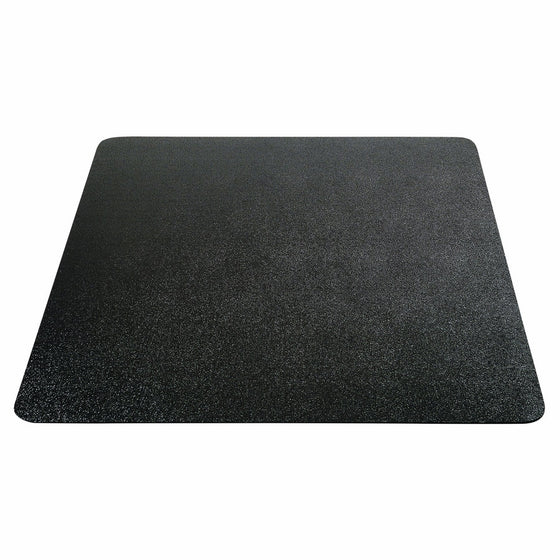 Deflecto EconoMat Chair Mat, Non-Studded for Hard Floors, Straight Edge, 46" x 60", Black (CM21442FBLKCOM)