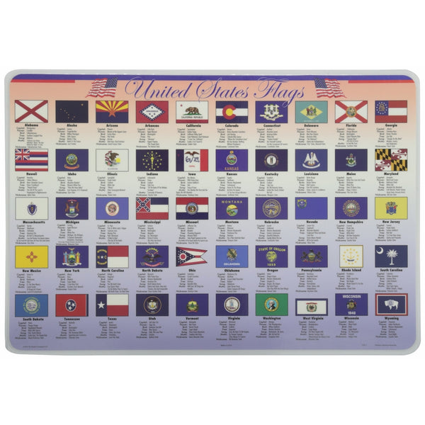 Painless Learning State Flags Placemat