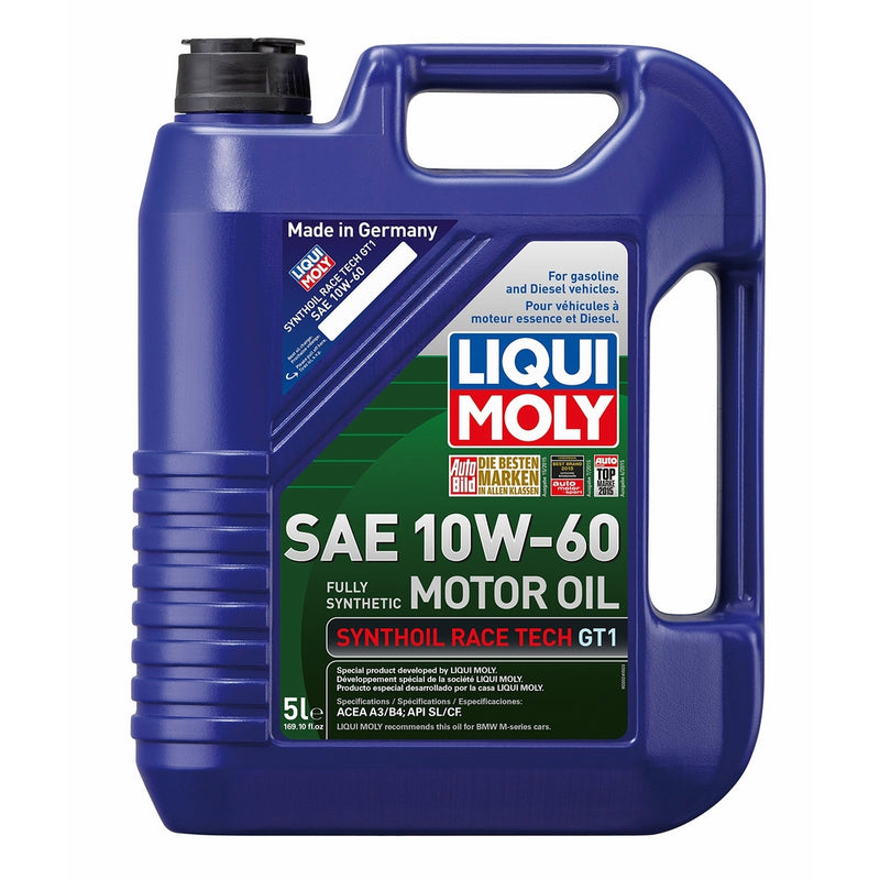 Liqui Moly 2024 Synthoil Race Tech GT1 10W-60 Motor Oil - 5 Liter Jug