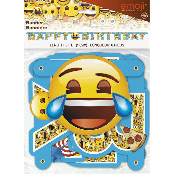 Unique 6ft Emoji Birthday Banner