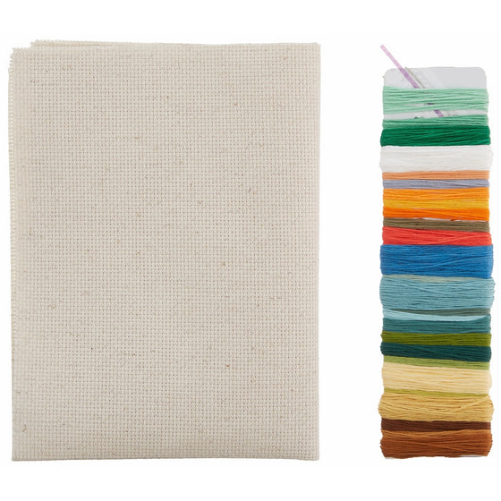 Tobin 2900 14 Count All That Wander Counted Cross Stitch Kit, 8" by 12", Multicolor