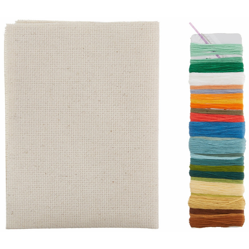 Tobin 2900 14 Count All That Wander Counted Cross Stitch Kit, 8" by 12", Multicolor