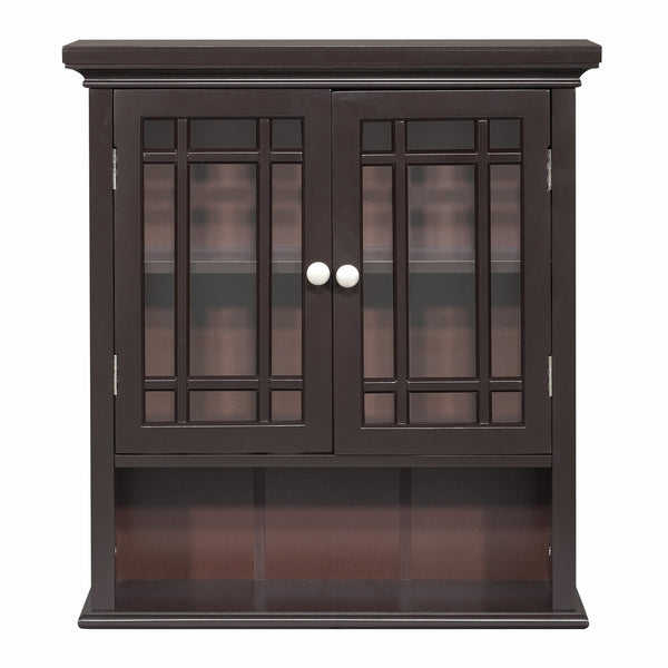 Elegant Home Fashion Neal Wall Cabinet with 2-Door and Shelf