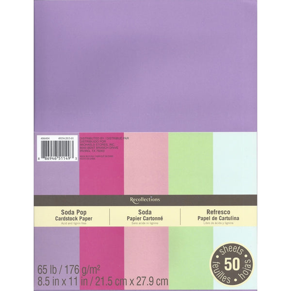 Recollections Cardstock Paper, 8 1/2" x 11" Soda Pop