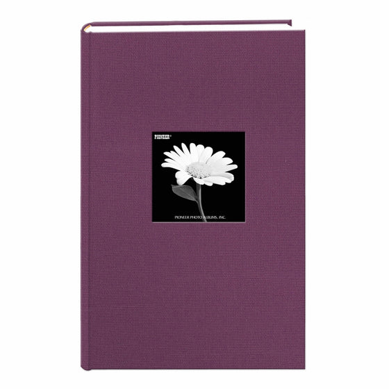 Fabric Frame Cover Photo Album 300 Pockets Hold 4x6 Photos, Wildberry Purple