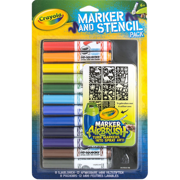 Crayola Airbrush Marker and Stencil Pack