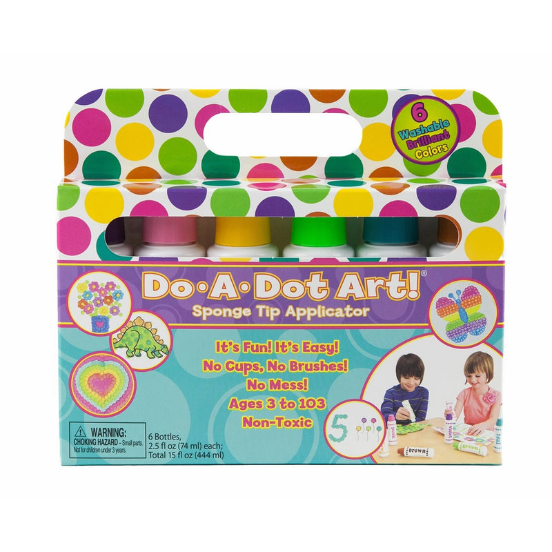 Do A Dot Art Markers Brilliant Washable 6 pack, The Original Dot Marker