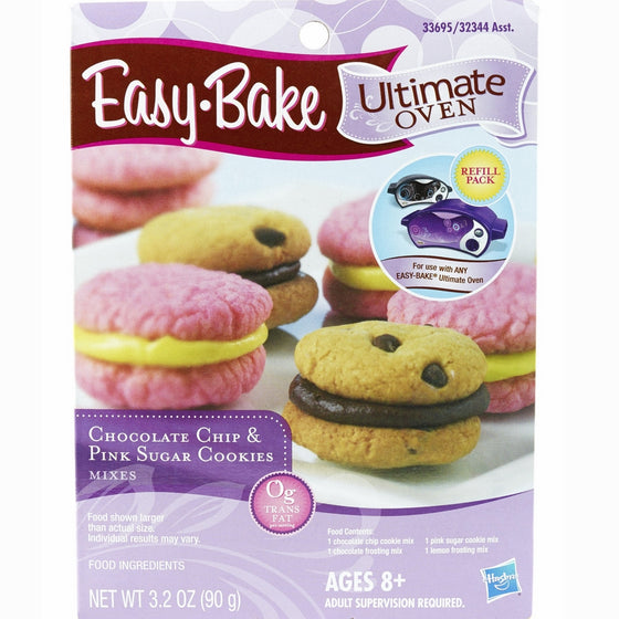 Easy Bake Ultimate Oven Chocolate Chip and Pink Sugar Cookies Refill Pack