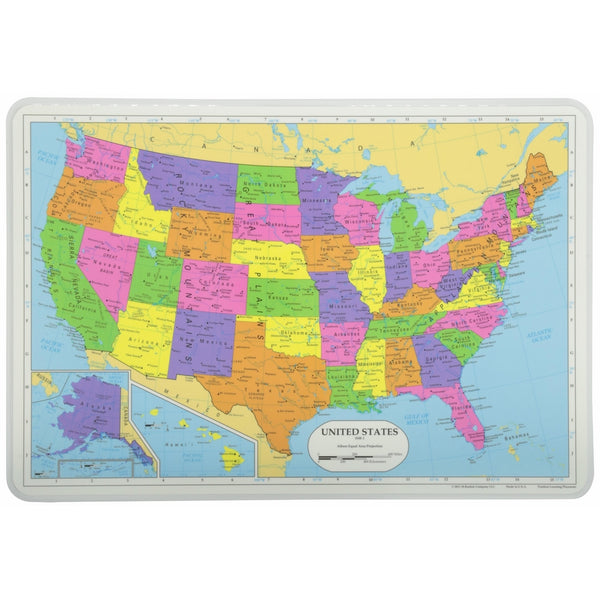 Painless Learning Map of USA Placemat