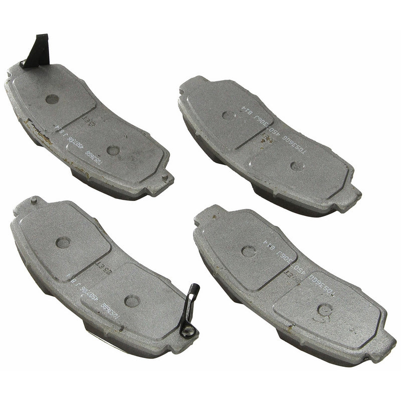 Wagner ThermoQuiet QC1089 Ceramic Disc Pad Set With Installation Hardware, Front