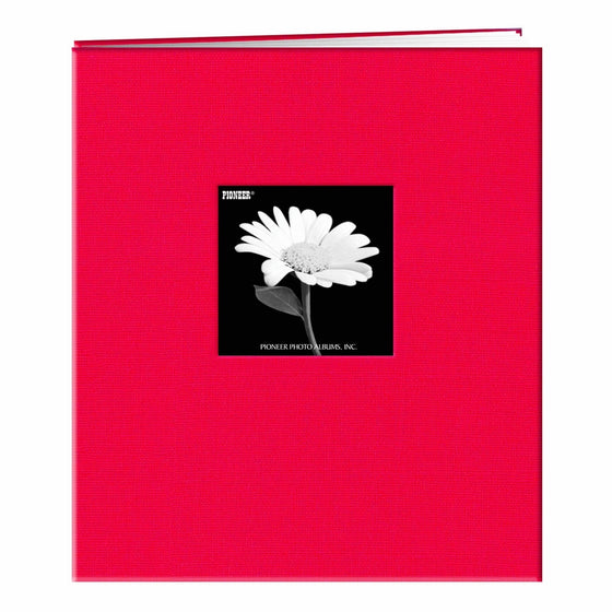 Pioneer 8 1/2 Inch by 11 Inch Postbound Frame Cover Memory Book, Apple Red