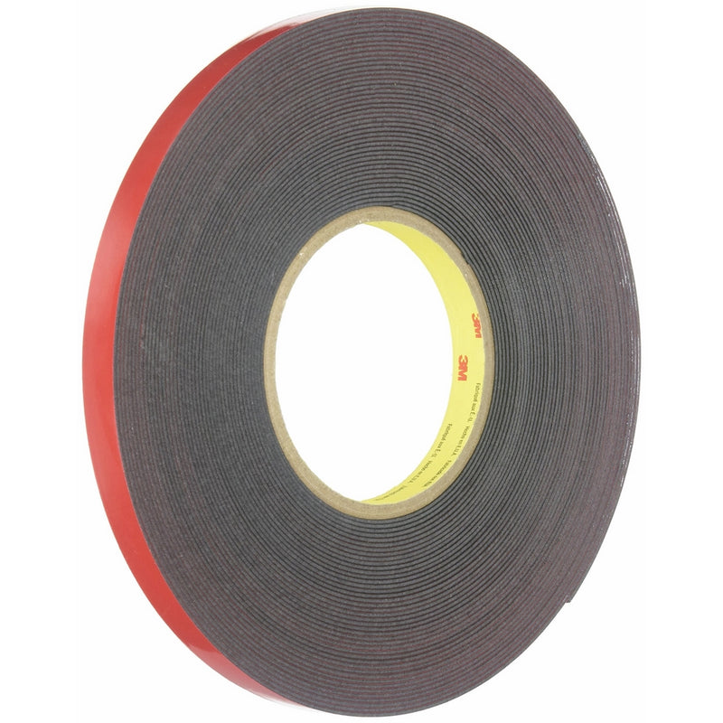 3M(TM) Automotive Acrylic Plus Attachment Tape, Black, 1/2 x 20 yds.