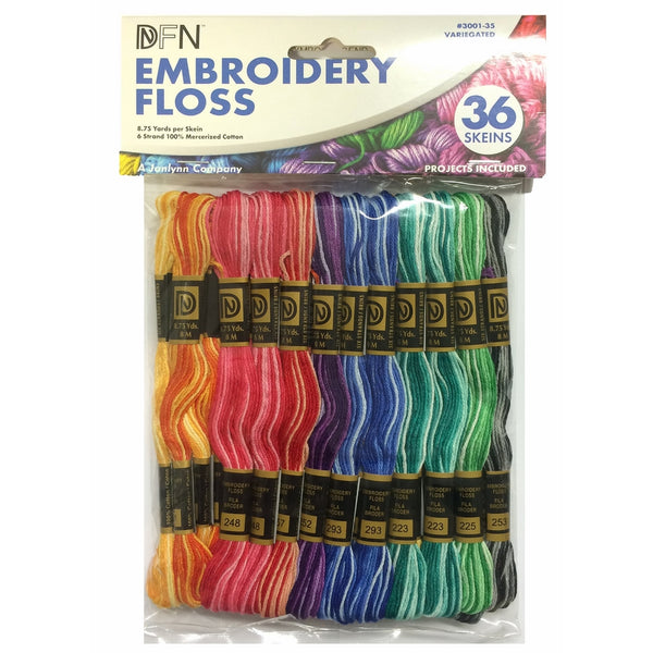 Janlynn Variegated Embroidery Floss Pack