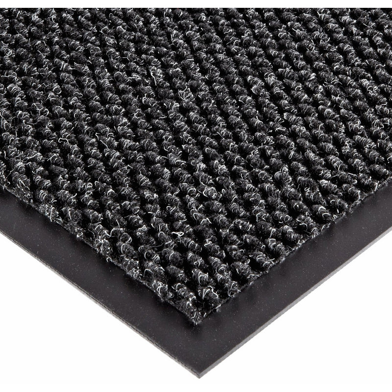 Notrax 136 Polynib Entrance Mat, for Lobbies and Indoor Entranceways, 3' Width x 10' Length x 1/4" Thickness, Charcoal