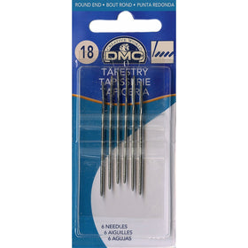 DMC 1767-18 Tapestry Hand Needles, 6/pkg, Size 18