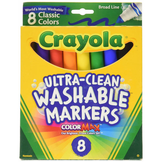 Crayola Broad Point Washable Markers - Pack of 5