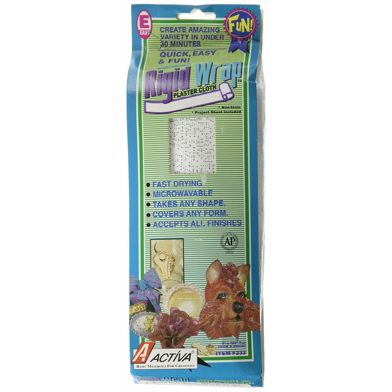 ACTIVA Rigid Wrap Plaster Cloth, 8 X 180 inches